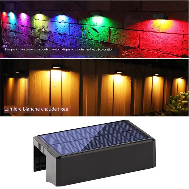 

LED Solar Deck Light Solar Deck Lights Outdoor Waterproof LED Fence Lights Step Garden Decorate Lamp for Stairs Pathway lights