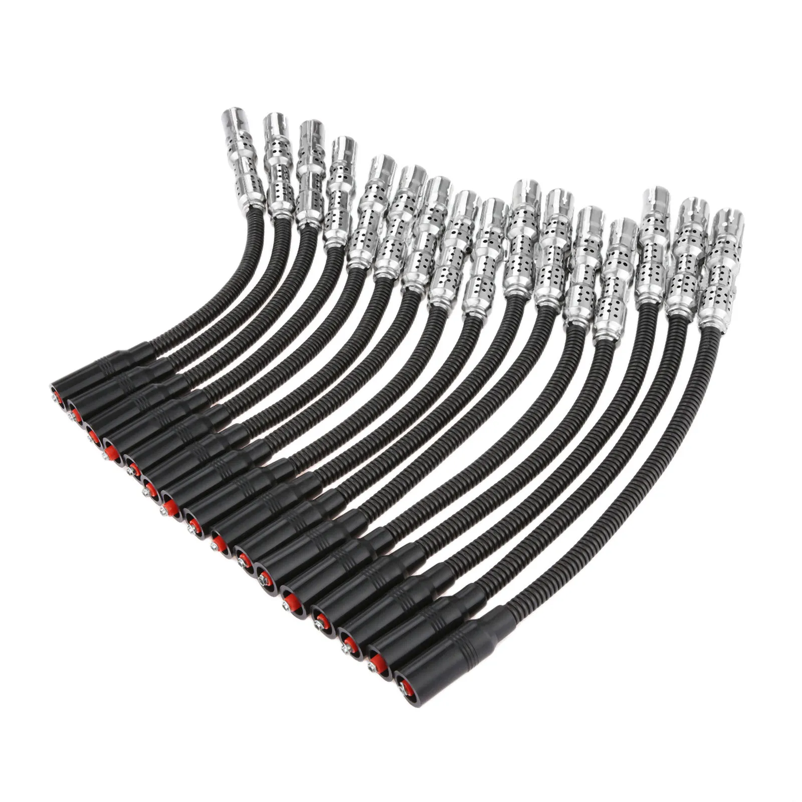 16Pcs Ignition Spark Plug Wire Cable 1131500019 90533002 Reliable Connection System for Mercedes-Benz Spark Plug Wire Kit