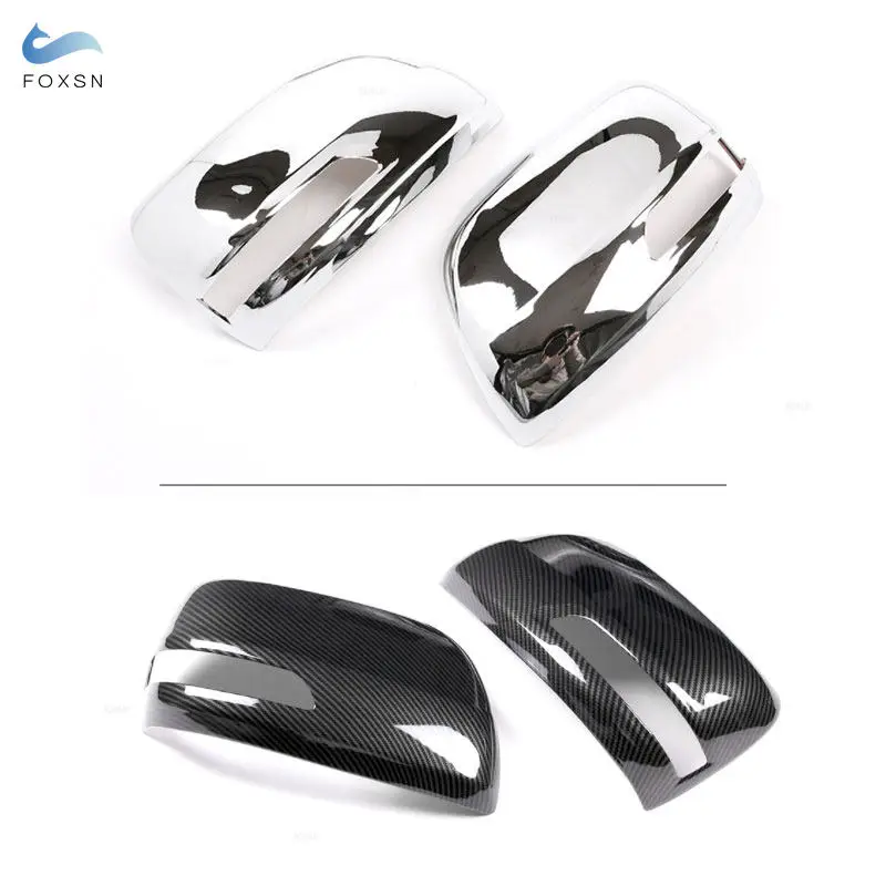 For Toyota Land Cruiser Prado FJ150 150 2010 2011 2012 2013 - 2019 Car Exterior Side Rearview Mirror Cap Cover Protective Trim