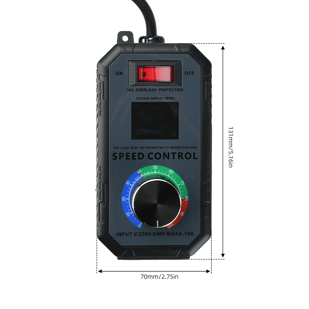 4000W Motorgeschwindigkeitsregler 10A AC 220V Hochleistungs-SCR-Spannungsregler für Ventilatoren, Winkelschleifer, industrielle Anwendungen – Detail 17