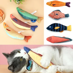 1/3/4pcs Cute Cat Toys Funny Interactive Plush Cat Toy Mini Teeth Grinding Catnip Toys Kitten Chewing Squeaky Toy Pets Supplies