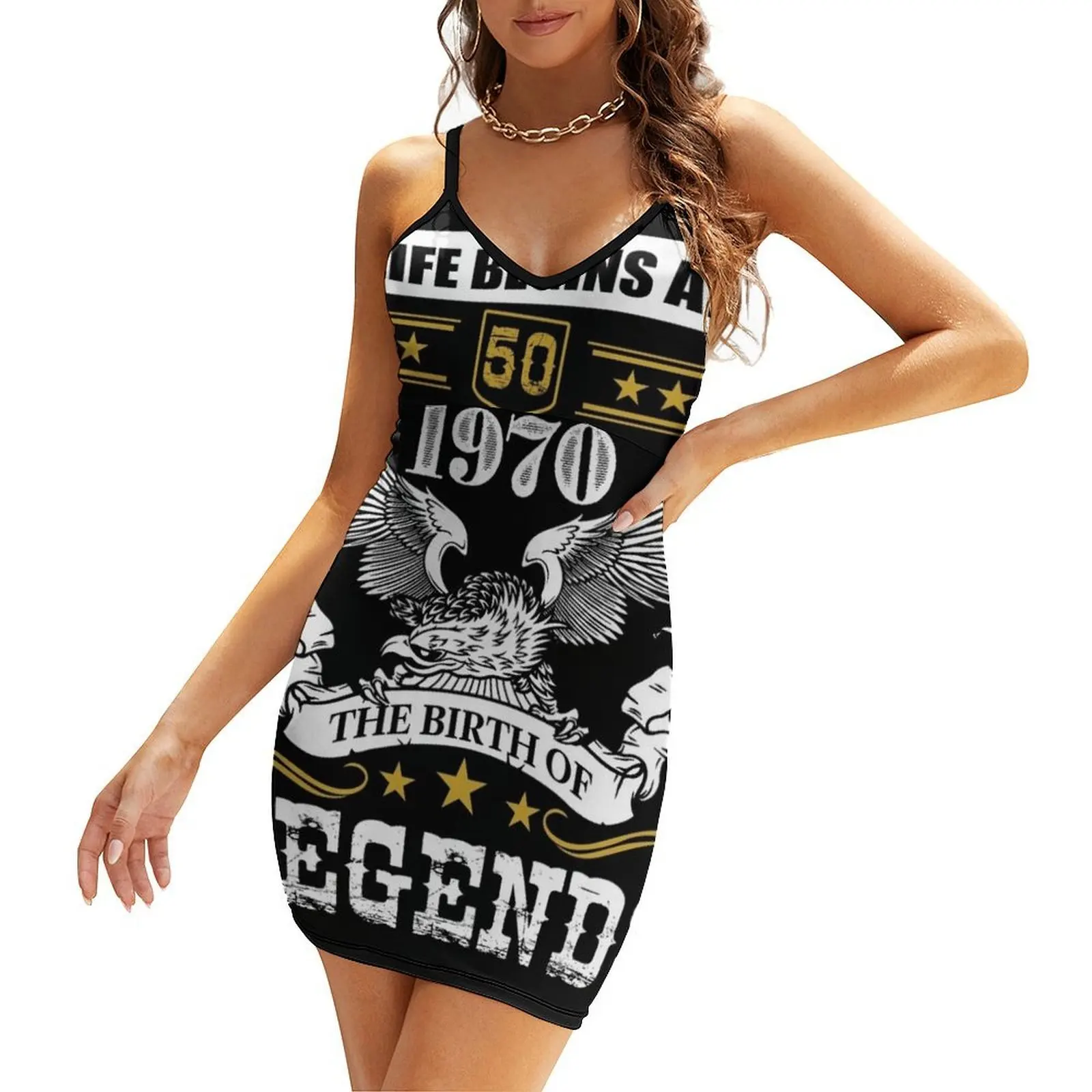 

1970 Birth of Legends - 50 years - birthday 50 years Sling Dress sexy dress dresses for womens dresses for women