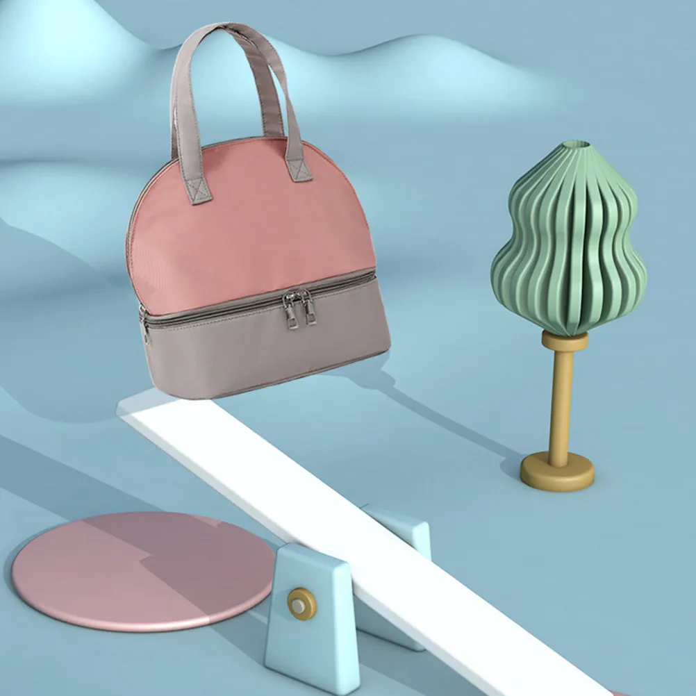 

1Pcs Breast Milk Storage Bag Portable Insulated Tote with Two-Way Zipper Double-Layer Aluminum Foil Lining for Bottle Pump