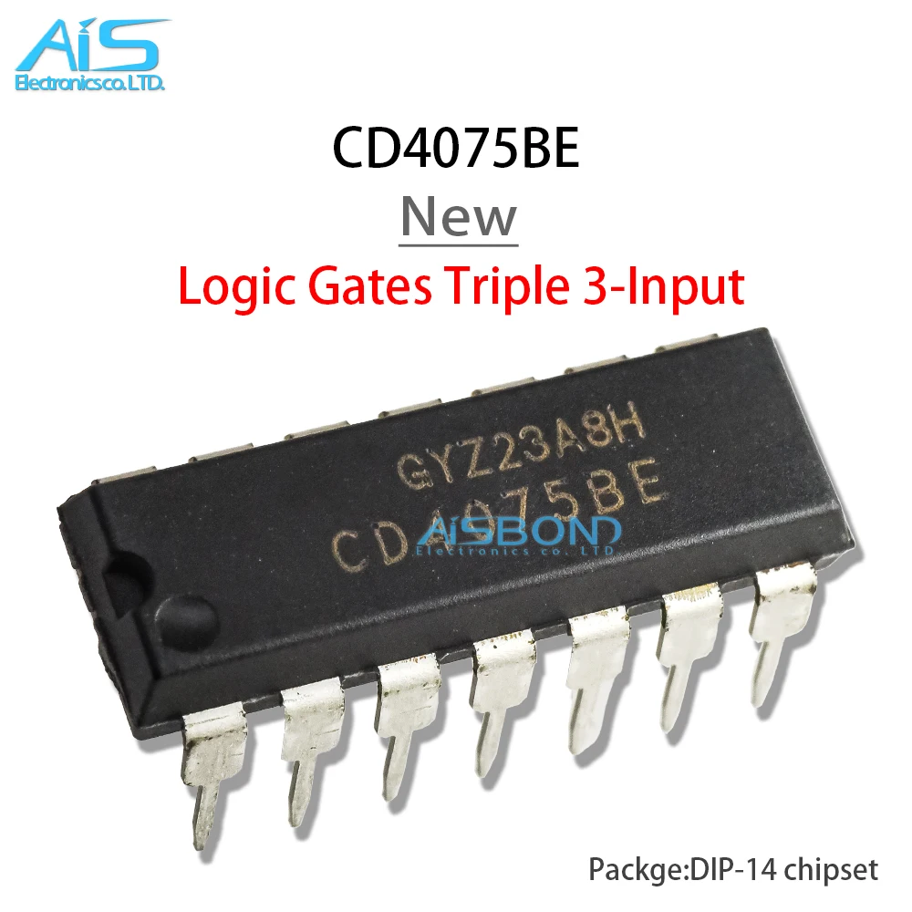 10 teile/los neue cd4075be cd4077be cd4078be cd4081be cd4082be cd4093be dip-14 cmos oder gates ic logic chip