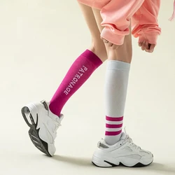 Calcetines de compresión profesionales para mujer, medias largas informales, elásticas, adelgazantes y hermosas, para Fitness, correr y piernas AB, 1 par