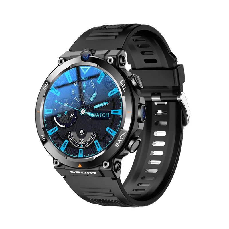 

2024 4G Net Смарт-часы для мужчин Android 8.1 Смарт-часы Телефон 900 мАч Двойная камера GPS Wi-Fi SIM-карта Heartrate Видеозвонок Загрузка через приложение