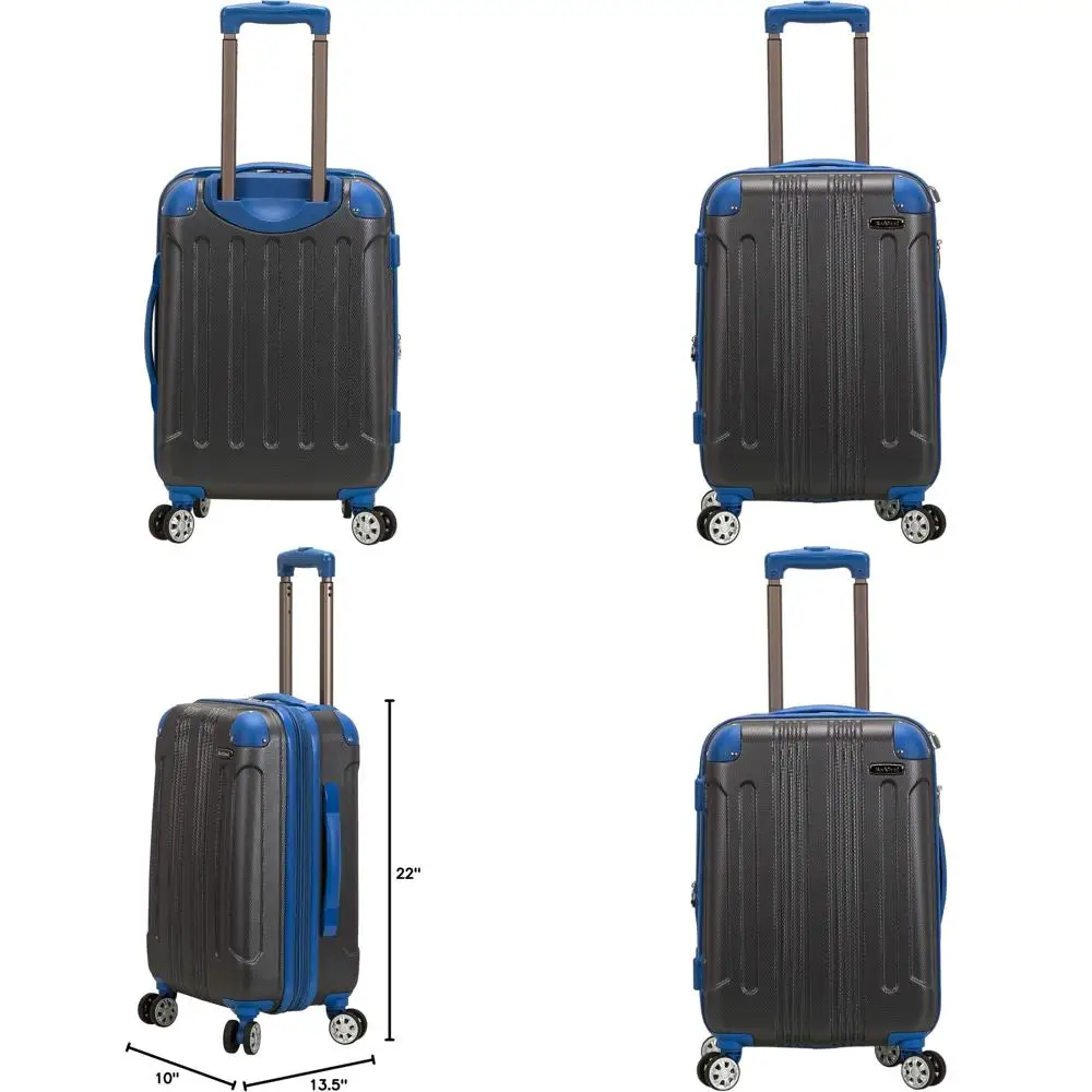 

Two-Tone Grey 20-Inch Hardside Spinner Carry-On Luggage