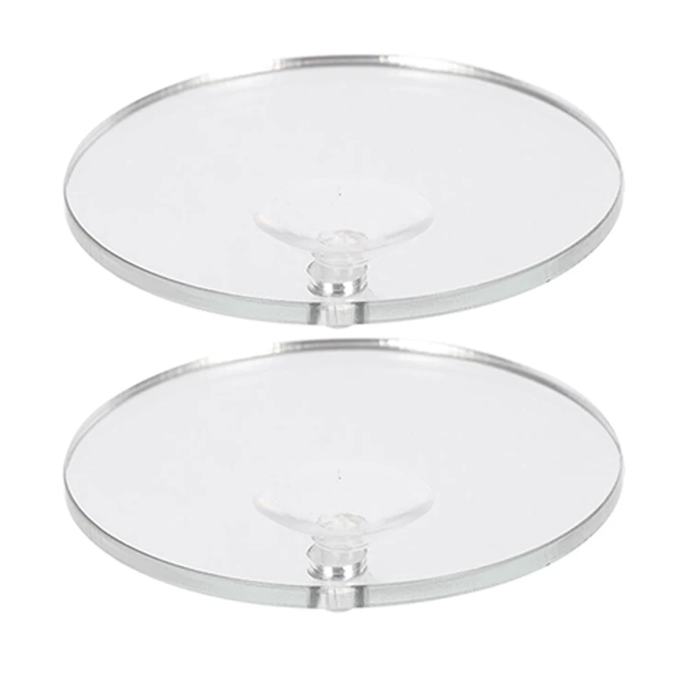 

2 Pcs Fish Tank Mirror Betta Exercise Decorations Acrylic Enrichment Floating Bowl Activity