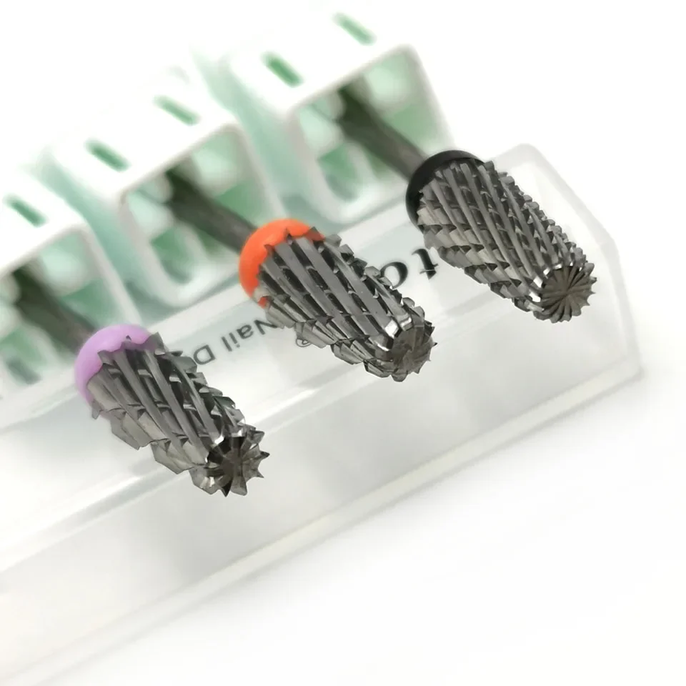 HYTOOS-5 in 1テーパーカーバイドネイルドリル,マニキュア用フライス,アクリルネイルとジェルネイルの除去,アクセサリーツール