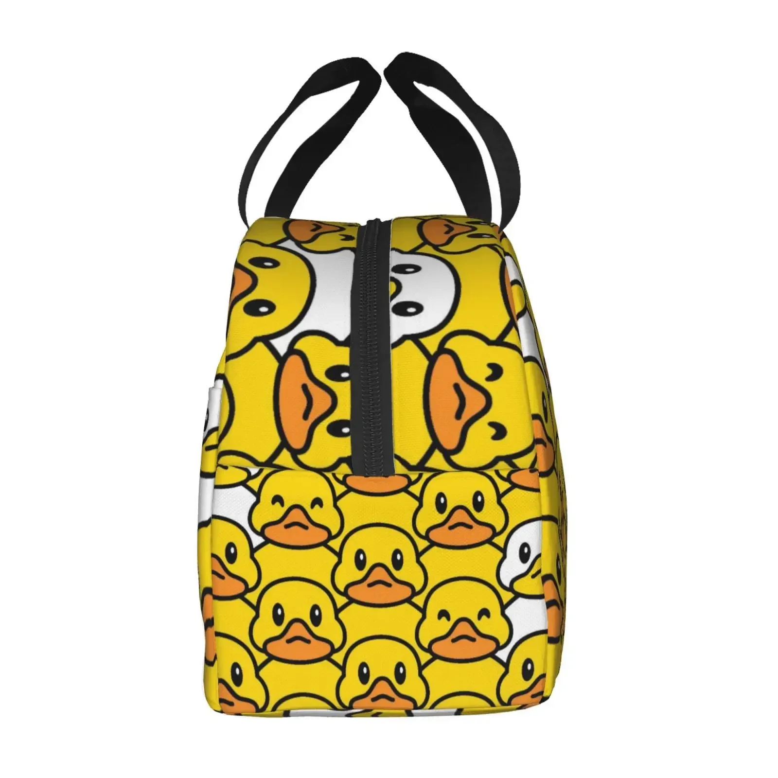 Funny Cartoon Cute Duck Print Lunch Bags Insulated Bento Box Lunch Tote Leakproof Picnic Bags Thermal Bag for Woman Girl School