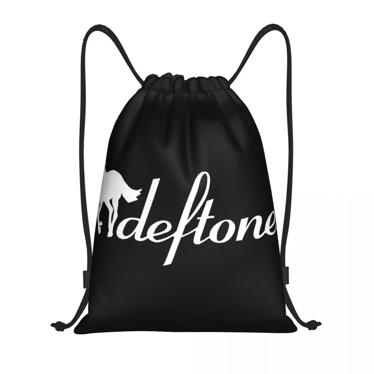 

Deftones Logo Multi-function Portable Drawstring Bags Sports Bag Book Bag For Travelling
