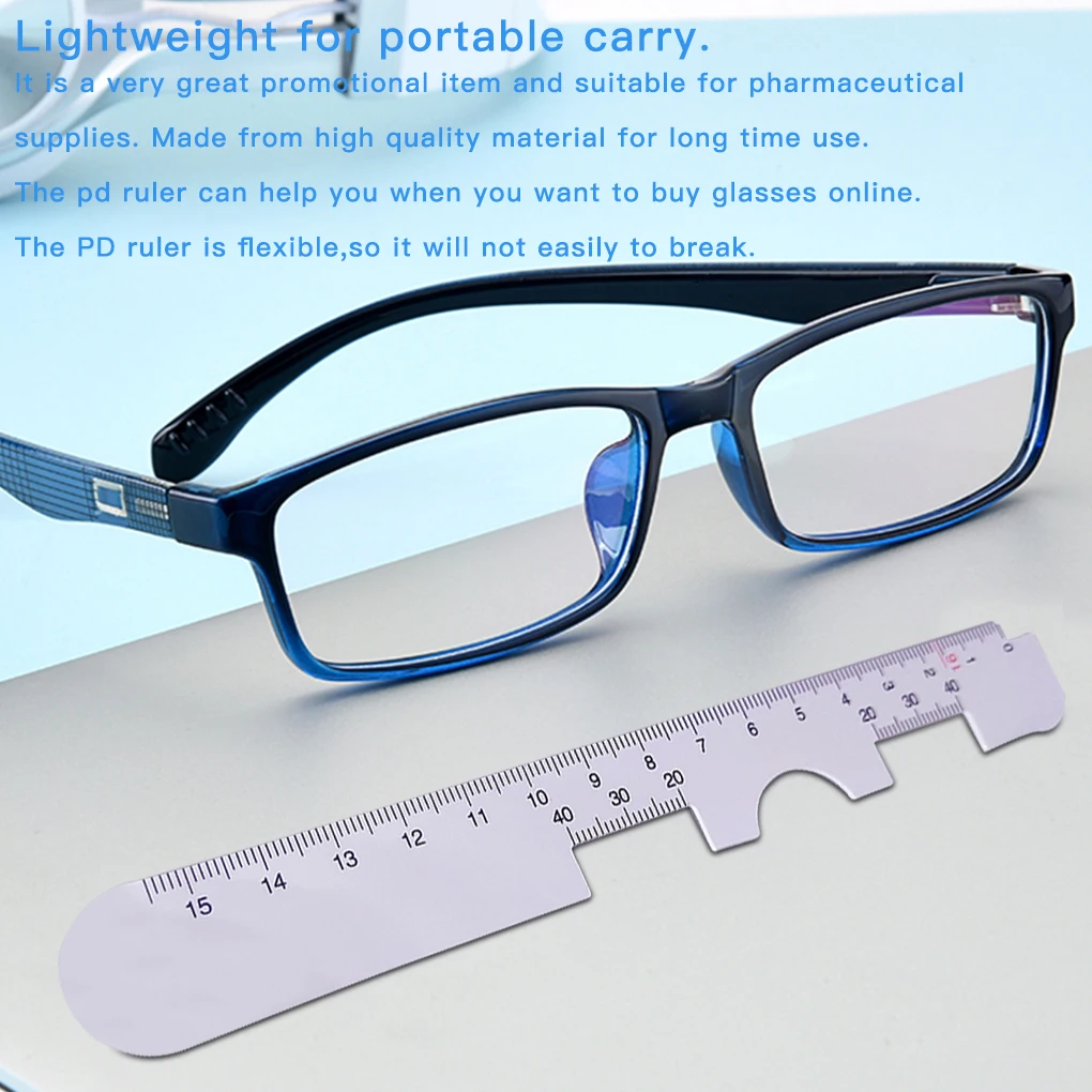 Pupillary Distance Ruler PD Meter Eye Distance Measurement Tool Optical Straight Edge Ruler