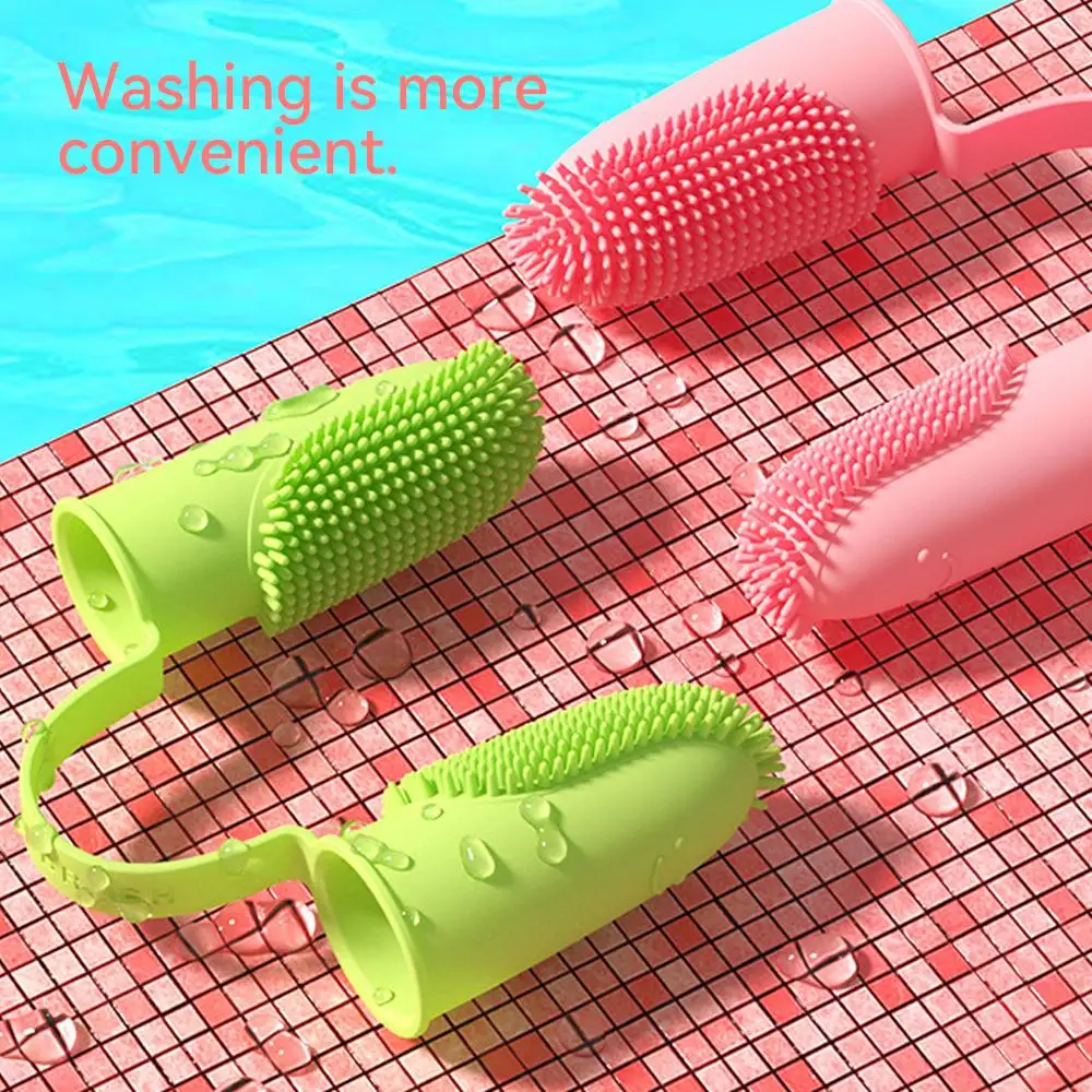 Professional Pet Accessories Reusable Bite resistant TPR Cat Cleaning Tool Dog Toothbrush Cat Toothbrush Pet Finger Toothbrush