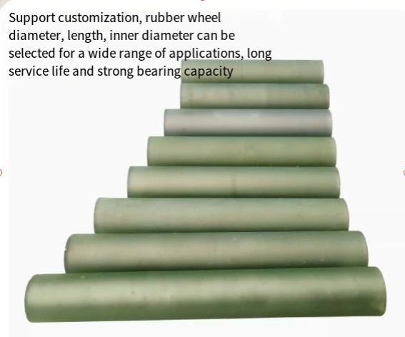 1pcs Polyurethane Iron Core Rubber-coated Printing Machine with Double-bearing Roller Diameter 30mm Rubber-coated Roller