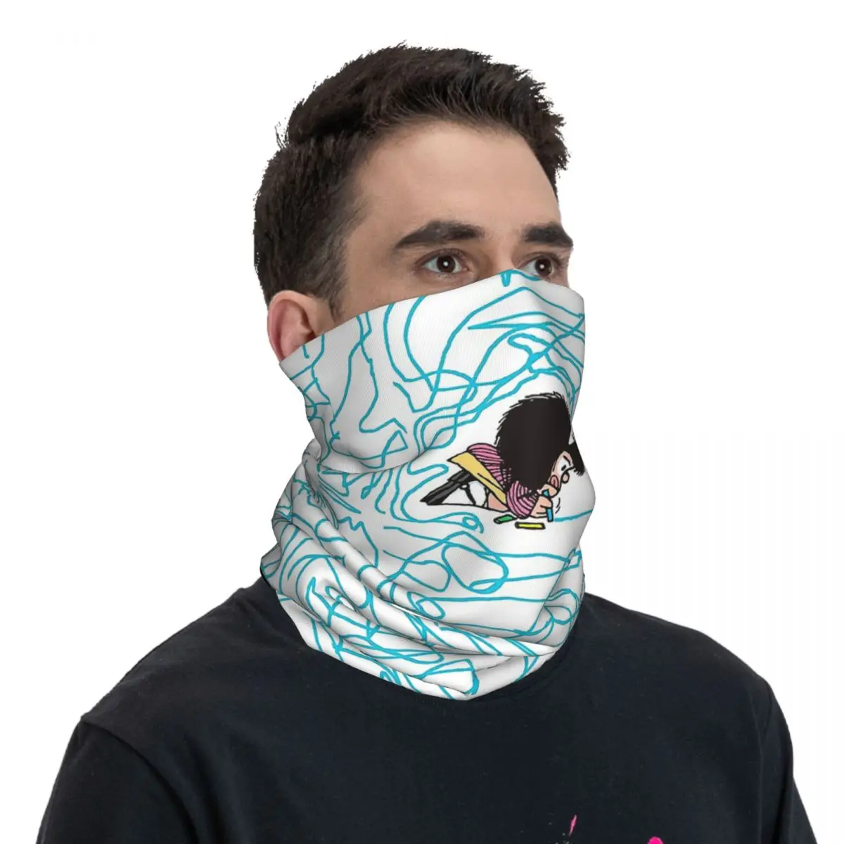 Cute Comic Charatcer Bandana Neck Cover Wrap Scarf Balaclava Cycling Unisex Adult Breathable image 4