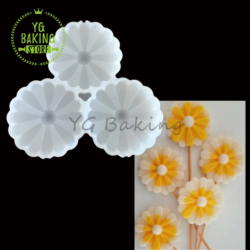 Dorica Sun/Flower/Chick/Ghost Design Epoxy Resin Silicone Mold Halloween Lollipop Mould Fondant Cake Decorating Tools Bakeware