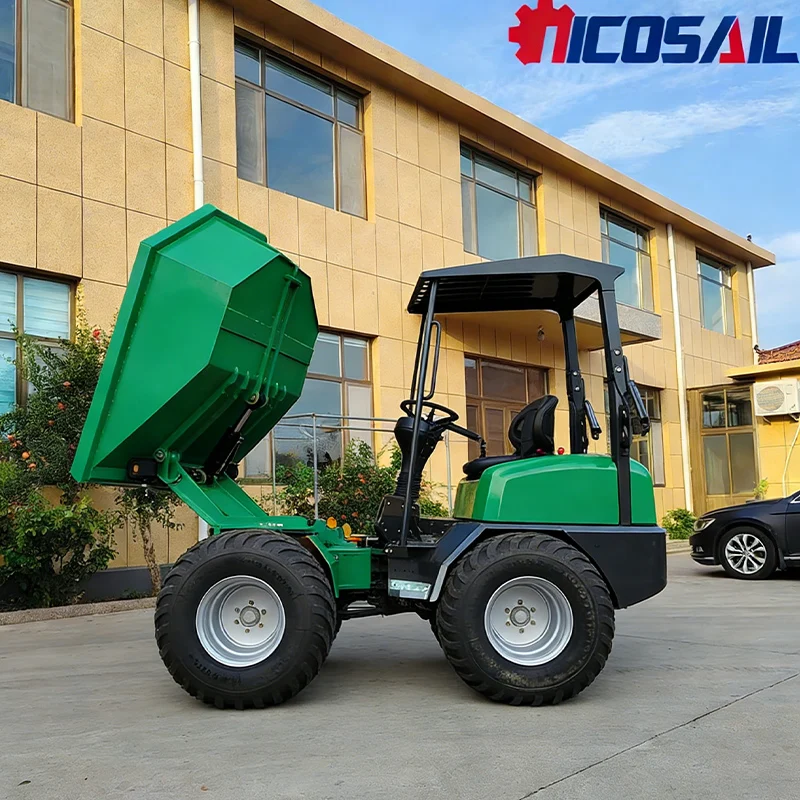 D130 Mini Dumper 12km/h for Ranch  Digging Sand Hauling Garden Pond Excavation Soil Moving Narrow-Alley Stable Operation