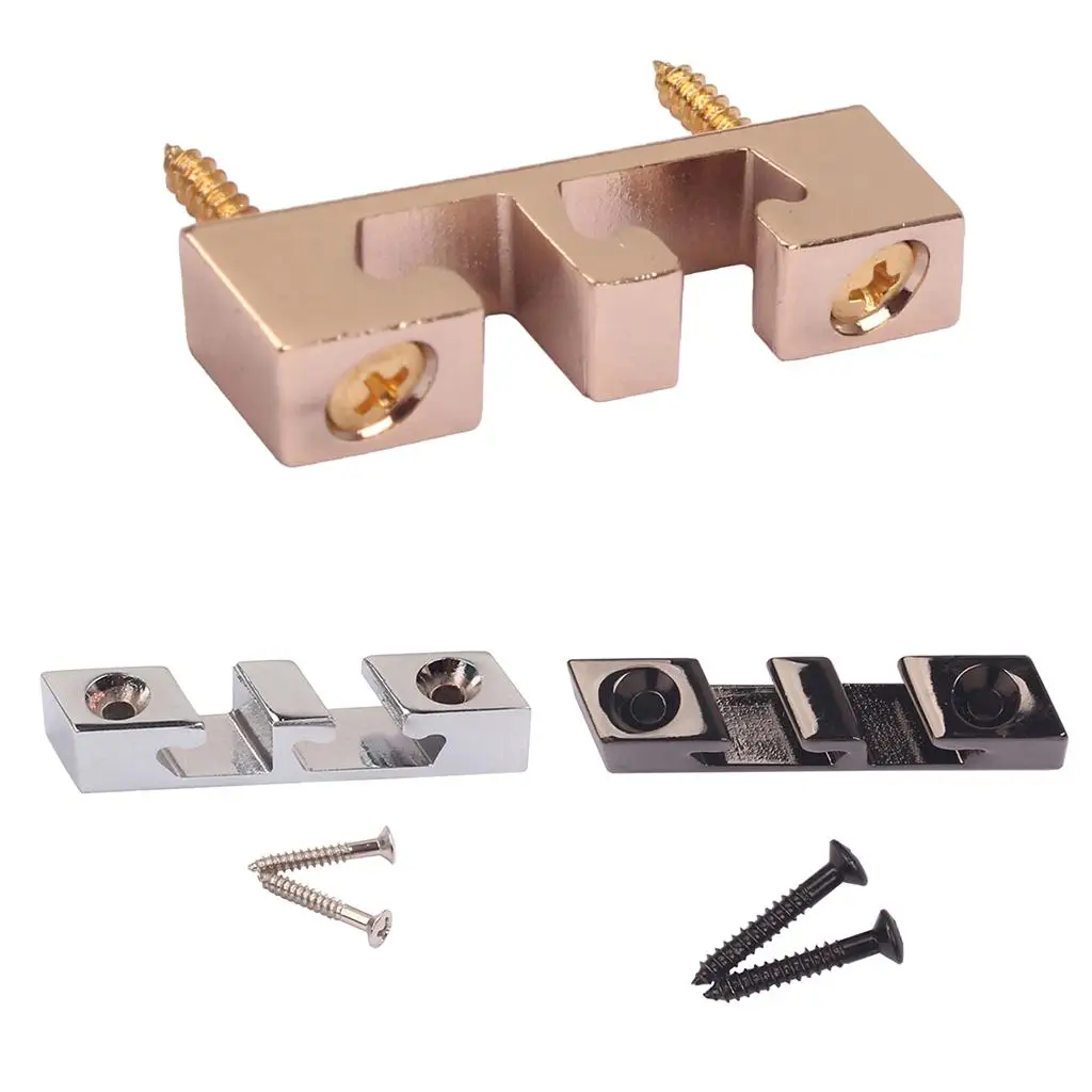 Roller String Retainer Guide Steel Guitar Strings Accessory for 3 String Bass Cigar Box Guitar Parts