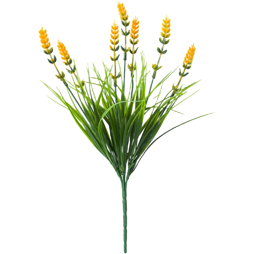 Artificial Lavender Ears Plastic Floral Decor for Wedding Arch Outdoor Event Home Interior Photography 35cm Realistic