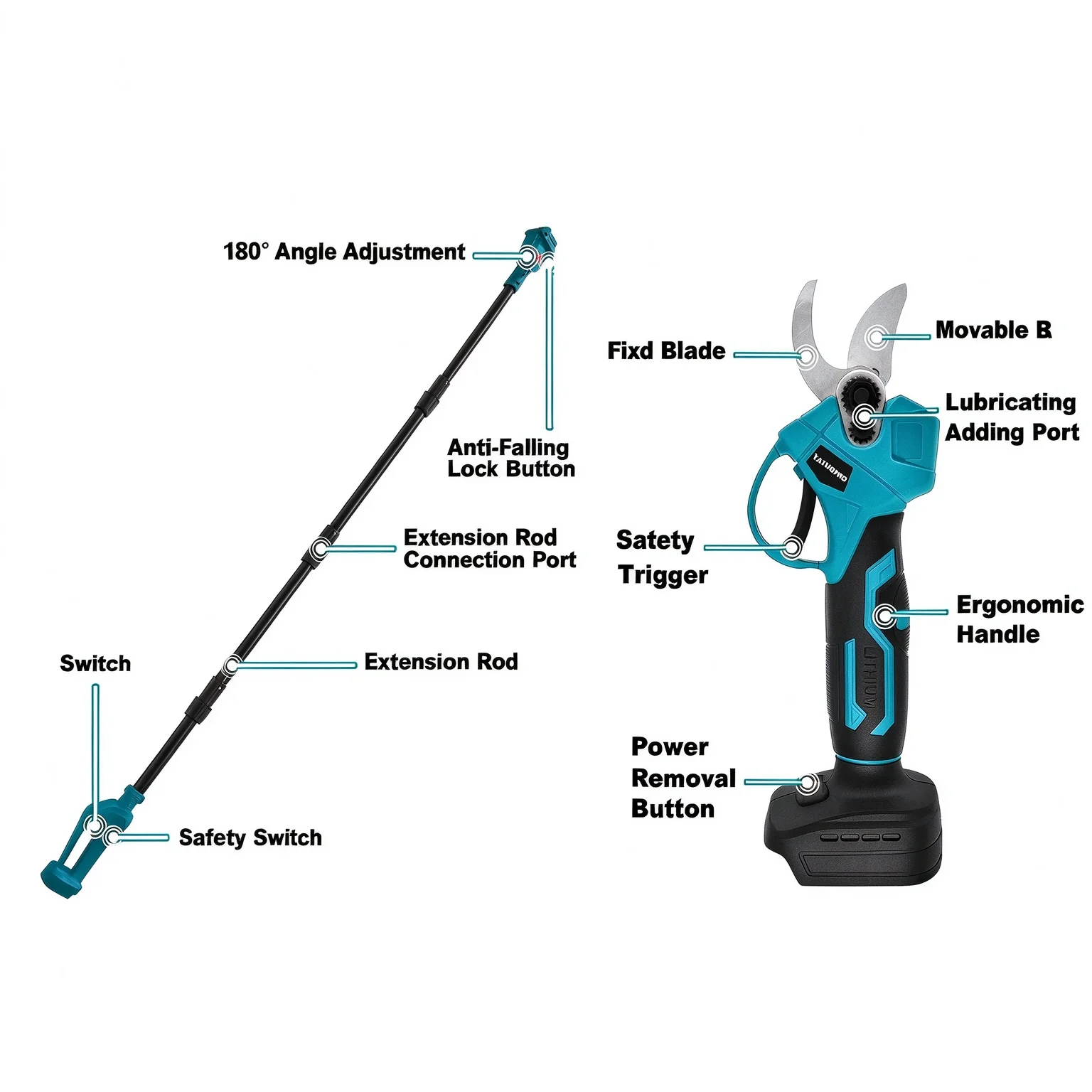 Forbice elettrica per potatura - Cordless Electric Pruning Shears 30Mm recensione e prezzo