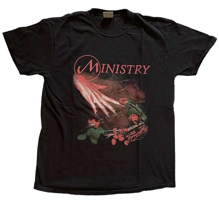 Базовая черная футболка унисекс в классическом стиле Synthpop Ministry With Sympathy NH7001