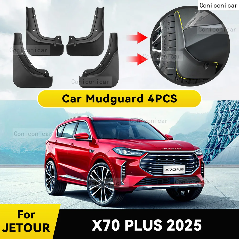 

Car Fender For JETOUR X70 Plus 2025 Splash Guards MudFlaps Front Rear Wheel Mudguards Auto Mud proof board Accessories
