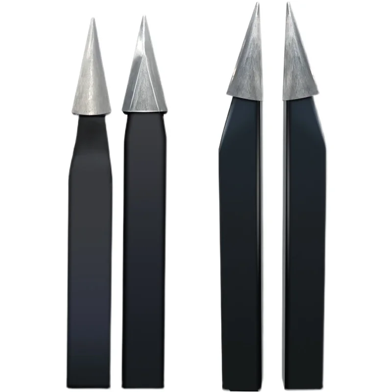 42mm Trimming Length Wood Turning Lathe Tools for Milling Stair Upright Woodworking V-shaped Tungsten Carbide Lathe Chisel