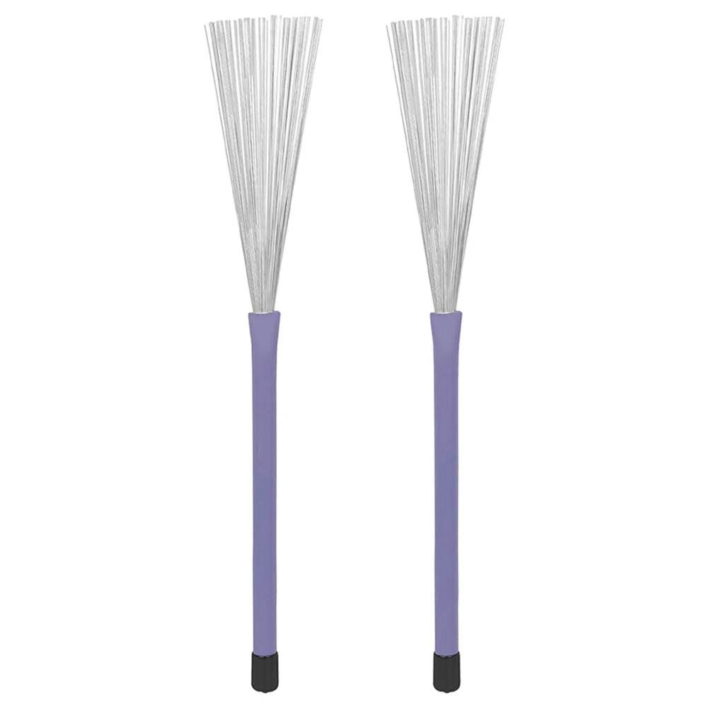 

Drum Brush Accessories Steel Hickory Wire Key Drums Brushes Kit Sticks Percussion