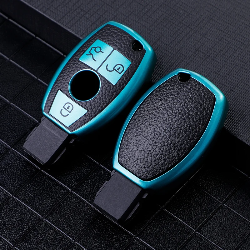Shell Fob For Mercedes Benz A C E S Class GLS GLA GLK GLC CLS CLA W204 W221 W212 W205 W176 W463 TPU Car Smart Key Case Cover