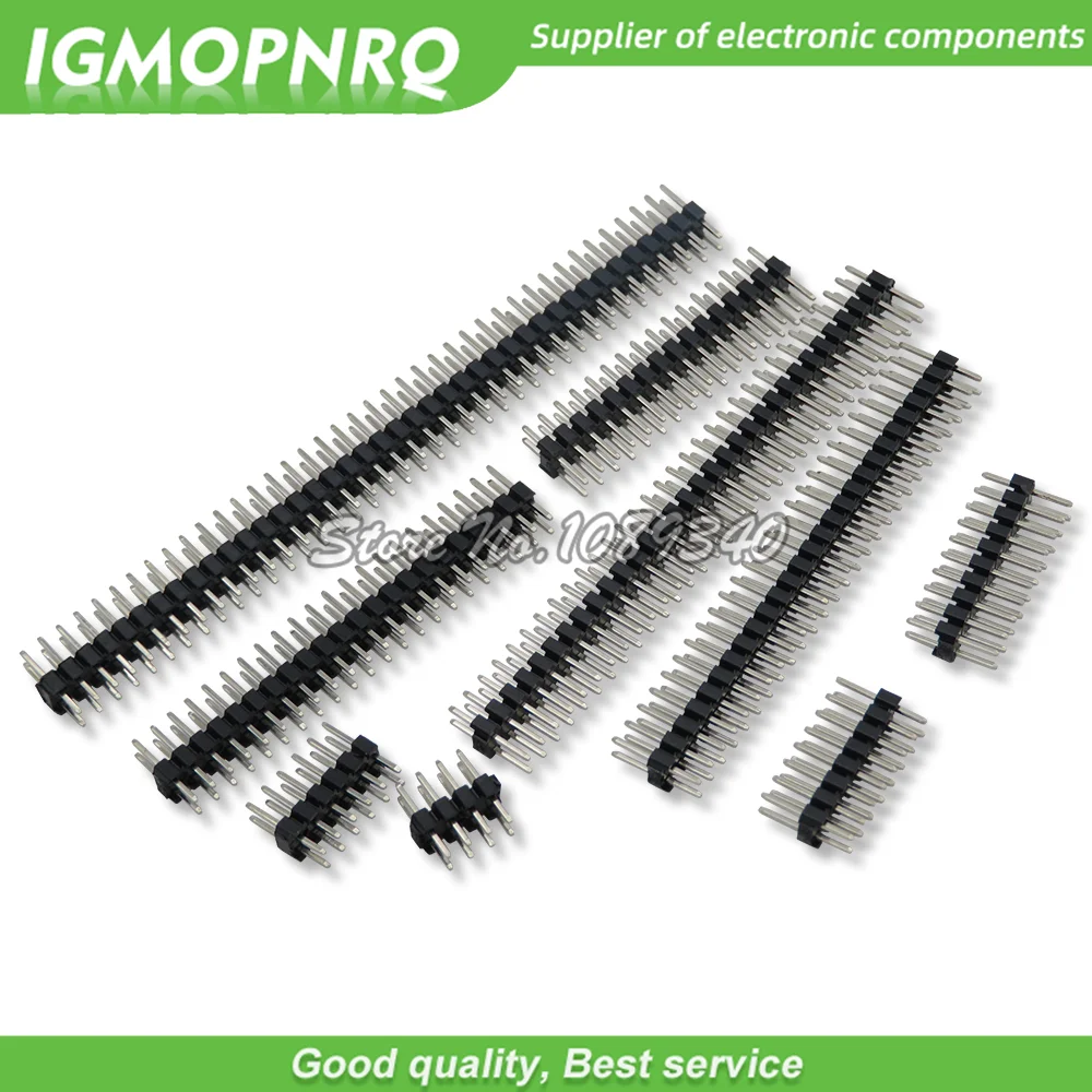 10PCS/lot 2.0MM Double Row Straight Male PIN HEADER 2MM 2X3/4/5/6/8/10/40 PIN Strip Connector Socket 3p/4p/6p/8p/20p/40p