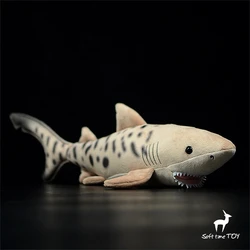Sand Tiger Shark High Fidelity Anime Cute Plushie Billhead Shark Plush Toys Lifelike Animals Simulation Stuffed Doll Kawai Toy G