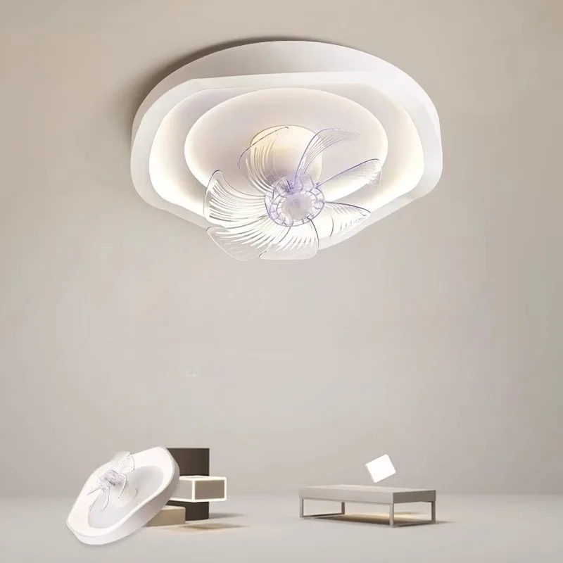 Shaking head fan light new minimalist integrated suction bedroom 360 degree children's room eye protection light