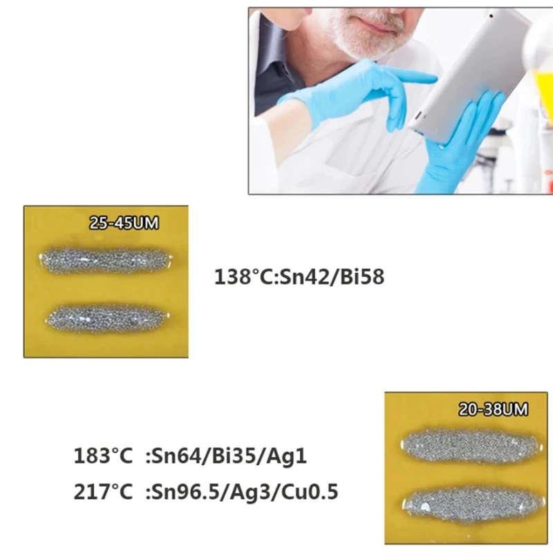 15-55g Sn42/Bi58 Lead Free Solder Paste 138℃ Melting Point Low Temperature No Clean for SMD IC Phone PCB TV BGA Welding Tools