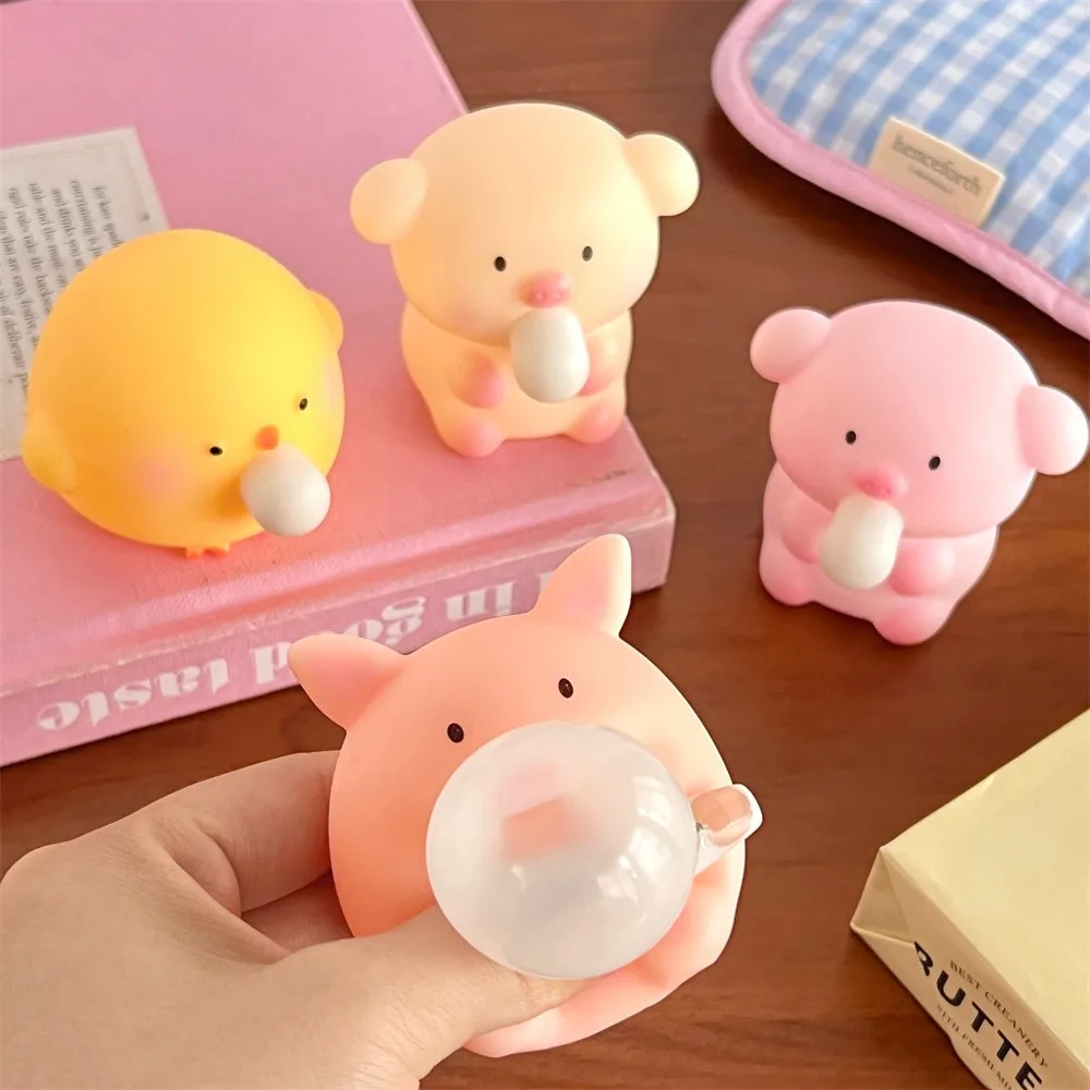 Mainan Fidget Squishy Ayam Lucu Tiup Gelembung, Mainan Penghilang Stres, Mainan Remas untuk Dewasa dan Anak-anak, Hadiah Pesta