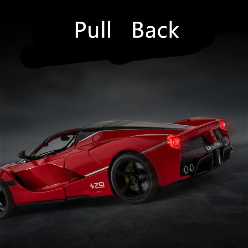 1:24 Laferrari โมเดลรถของเล่นรถโมเดลรถยนต์สปอร์ตอัลลอยเปิดประทุน & ยานพาหนะของเล่นโลหะ