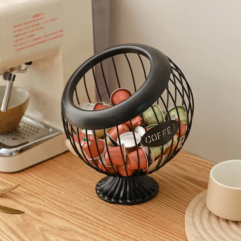 Metal Storage Box Cute Fruit Basket Storage Baskets Nordic High-grade Snack Candy Organization Desktop Coffee Table Decorating