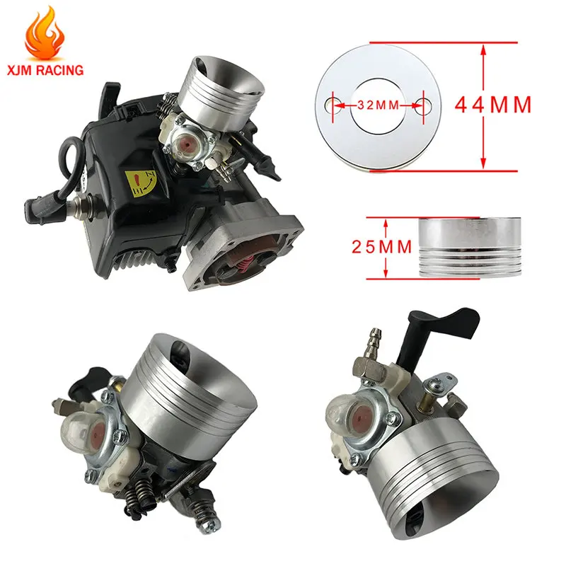 Luftfilter-Adapter oder Vergaser-Set für Zenoah CY 23CC ~ 58CC Motor für 1/5 Hpi Rofun Km Rovan Baja FG RCMK GoPed Redcat Rc Teil