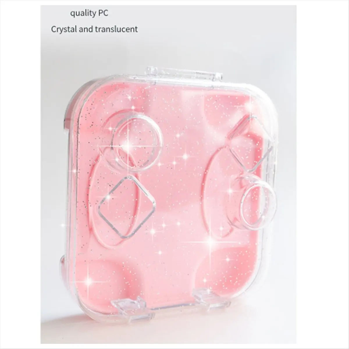 Fashion Transparent Storage Case for Switch/OLED Handle Storage Box Dust-Proof High-Permeability Handle Storage White