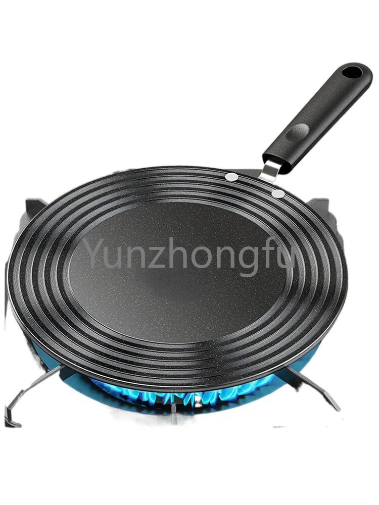 Gas Cooker Heat Transfer Plate Enamel Pot plus Thermal Baffle Plate Anti-Burn Black Casserole Pot Natural