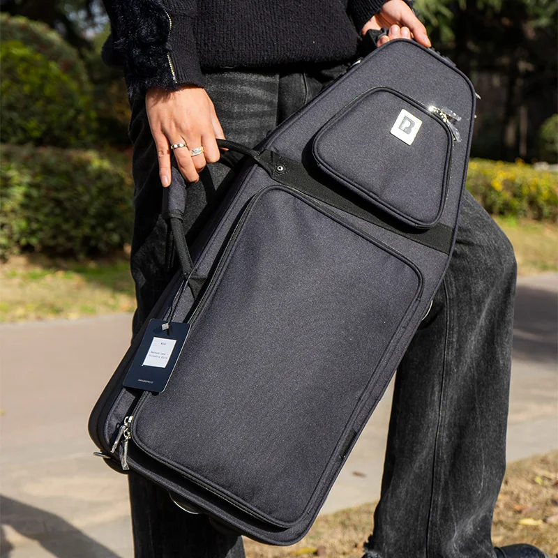Bropro Bassoon Bag Bolsa portátil Bolsa grande engrosada Tela Oxford Mochila ligera para instrumentos musicales