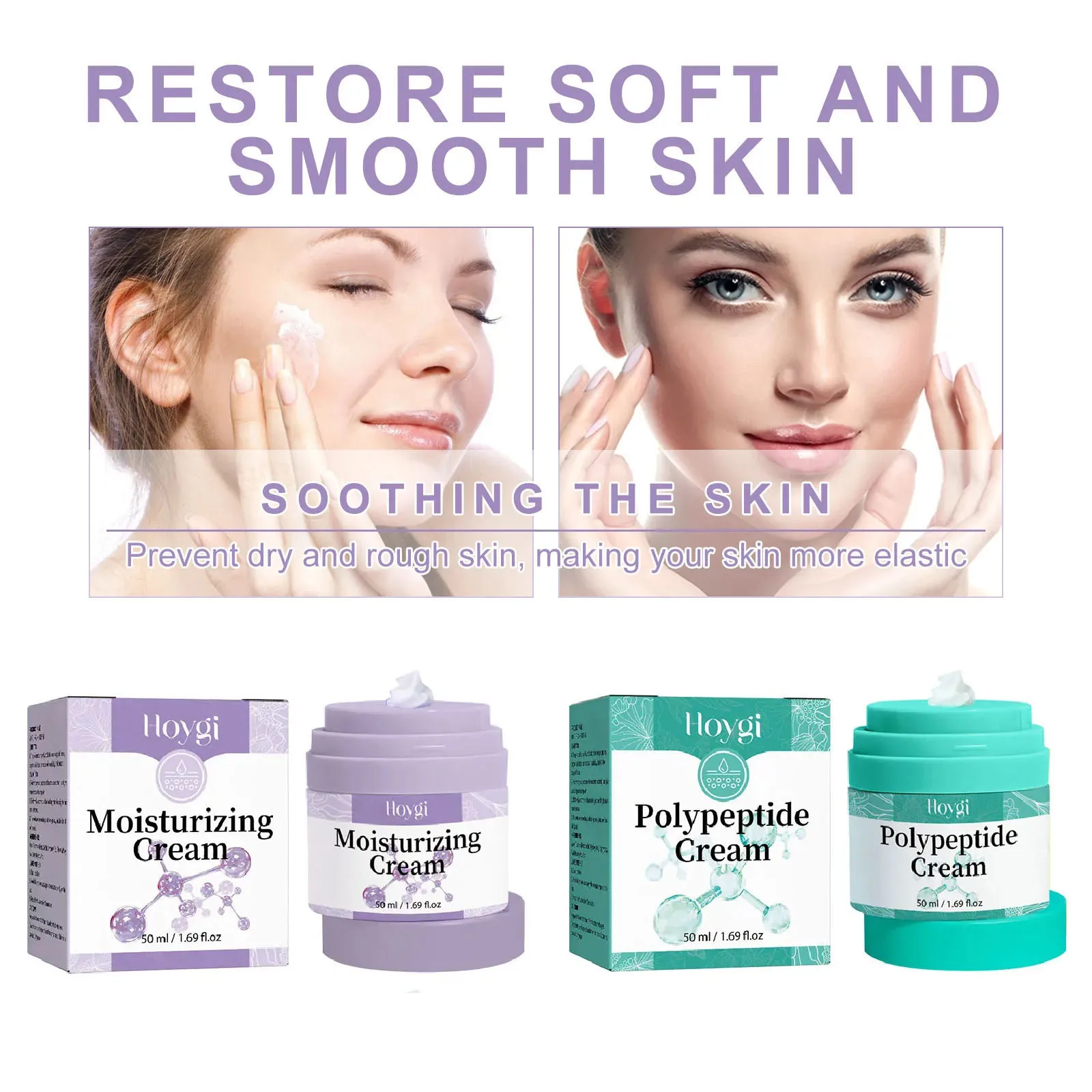 Polypeptide Face Cream Firming Protein Hydrating Lighten Dark Spot Melanin Fade Fine Line Facial Rejuvenation Moisturizing Cream