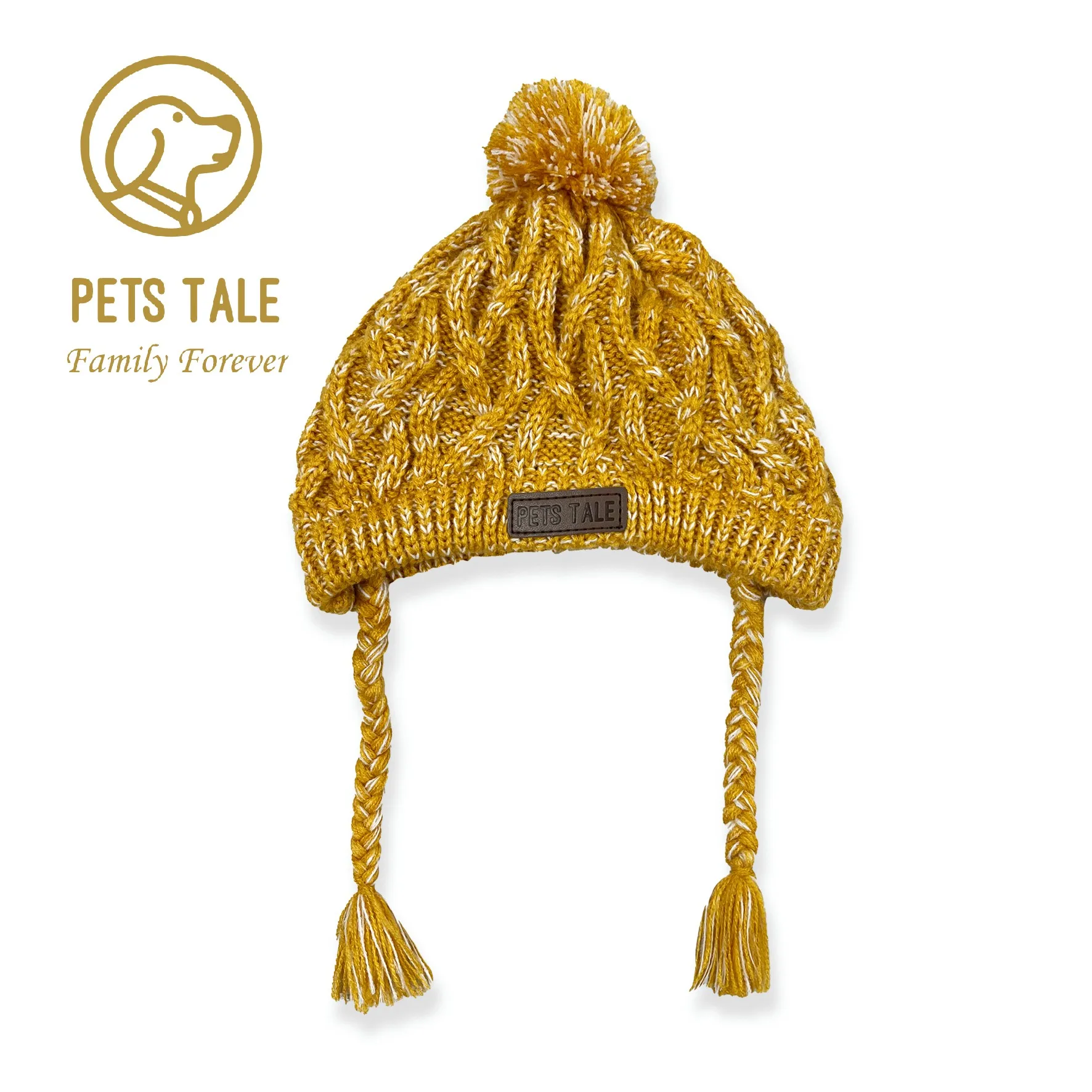 Winter Soft Dog Hats, Warm Pet Dog Knitted Hat, Windproof Knitting Dog Hat