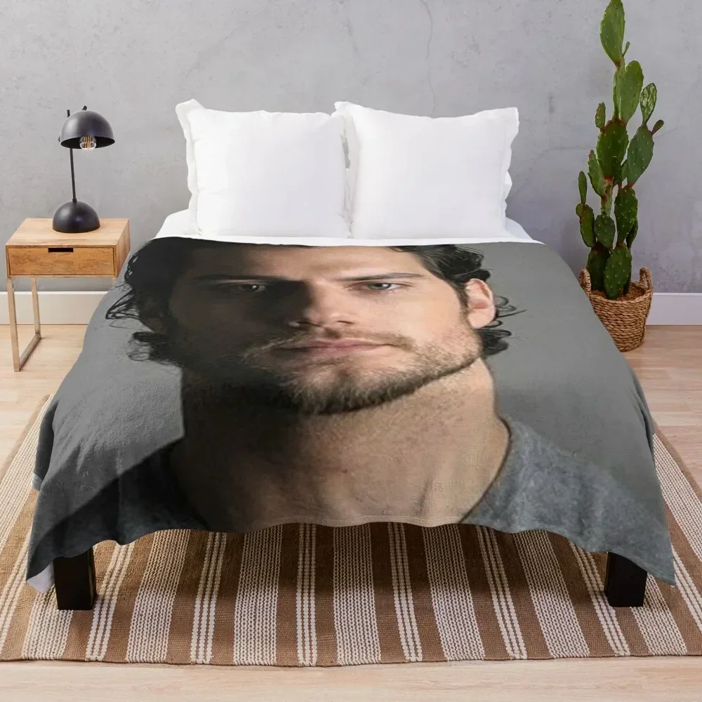 Henry Cavill Throw Blanket Luxury Thicken Thermals For Travel Blankets