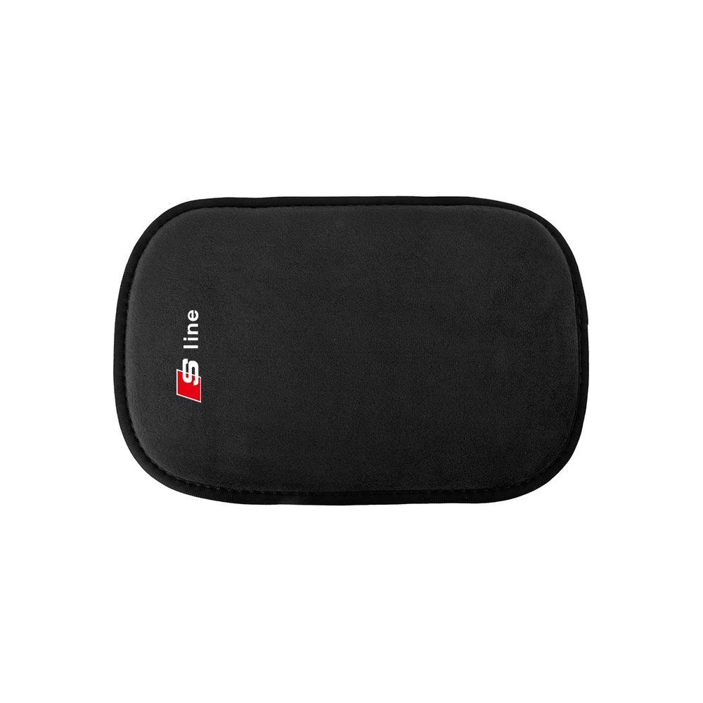 Wildleder-Auto-Armlehnenpolster, Schutzmatte für Armlehnenbox, Zubehör für Audi Sline A1 A2 A3 TT A4 B8 A5 A6 A7 A8 8P Q3 Q5 Q7