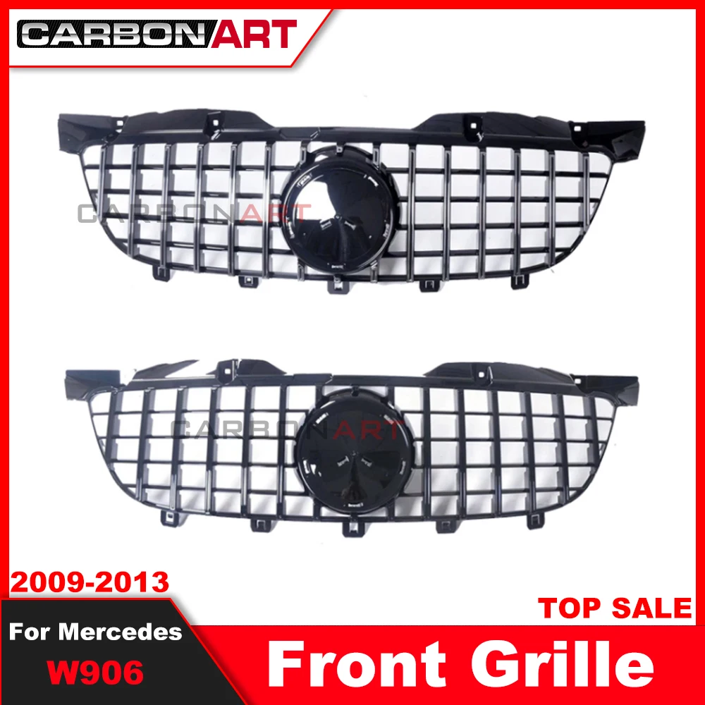 New Arrival For mercede Sprinter Gt Grille 2009-2013 Silver and Black Front Bumper Mesh Sprinter panamerica 2009 2011 2012 2013