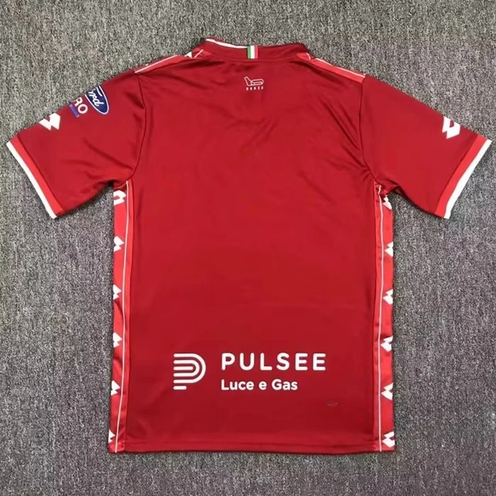 24-25 Série A Monza Camisa de futebol de manga curta impressa em 3D respirável e de secagem rápida para camiseta de treinamento de verão masculina.