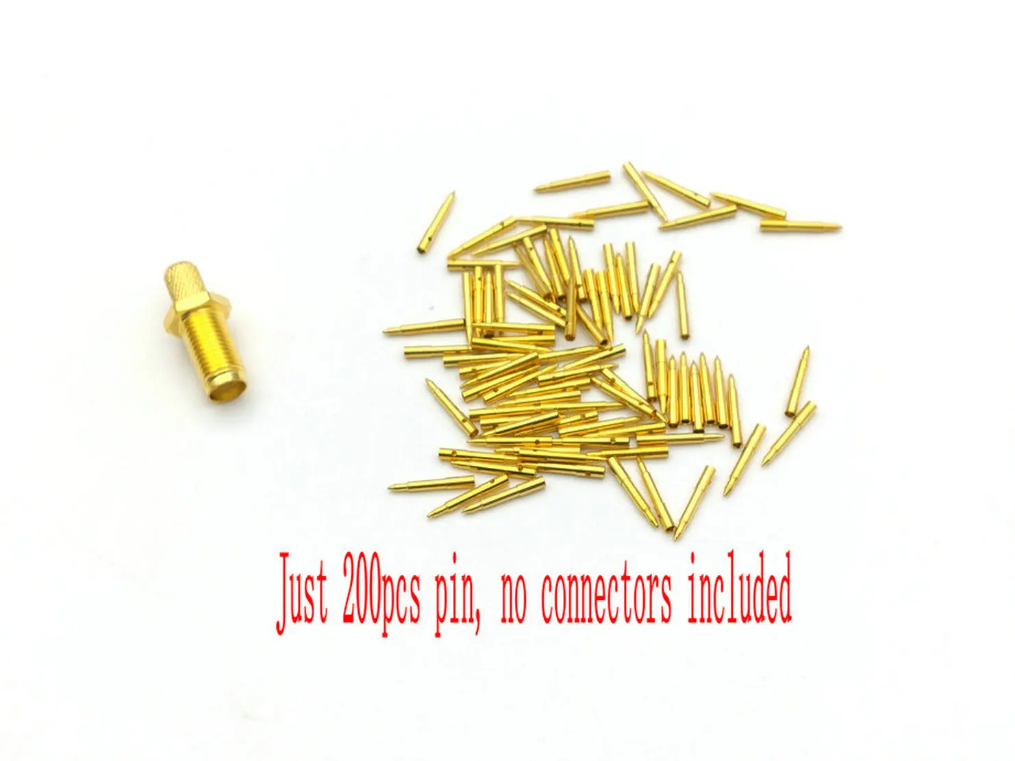 200pcs RP SMA sewing Connector for Coaxial RG58 LMR195 cable ( Just 200pcs pin)