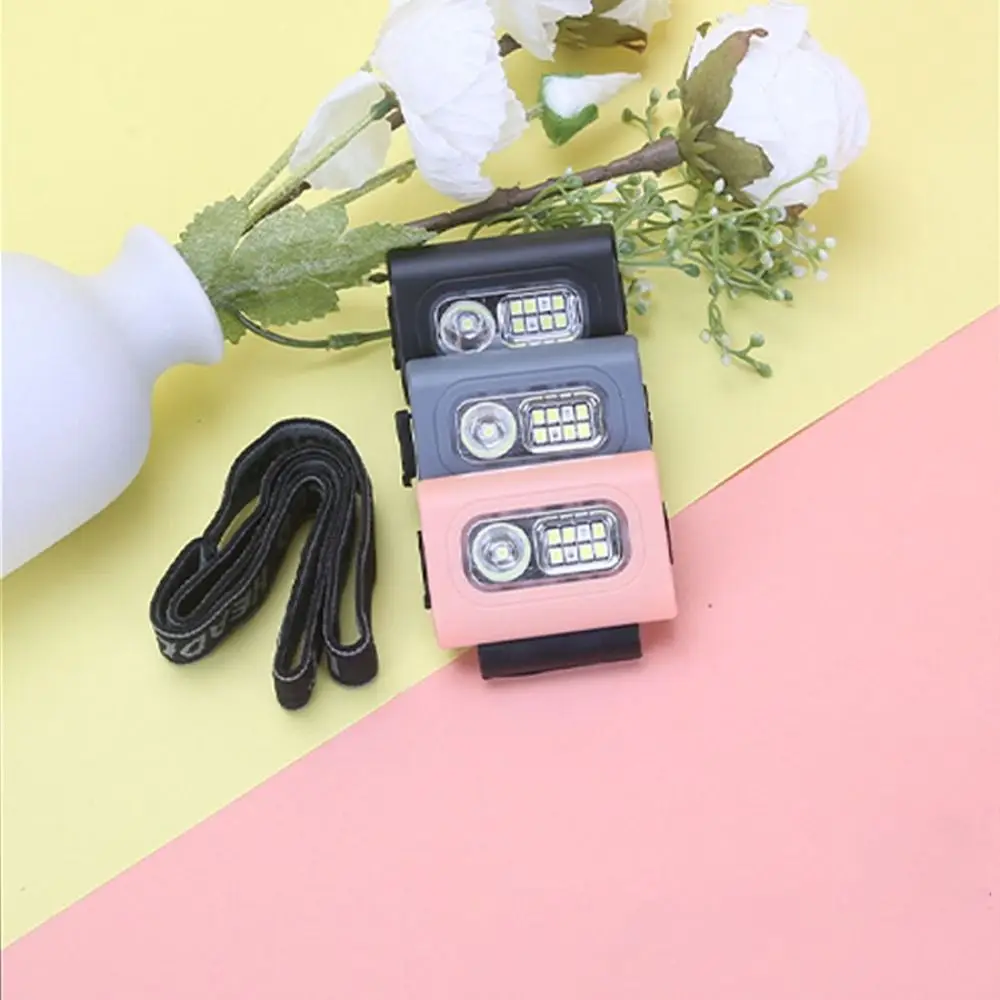 USB Rechargeable COB LED Headlight High Visibility Strong Magnetic Clip LED Running Light Ultra-Long Duration Waterproof