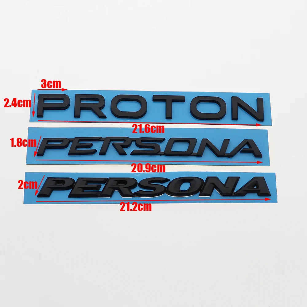 1PC 3D ABS PROTON PERSONA Car Letter Logo Sticker Tail Bumper Badge Auto Rear Trunk Emblem Accessories