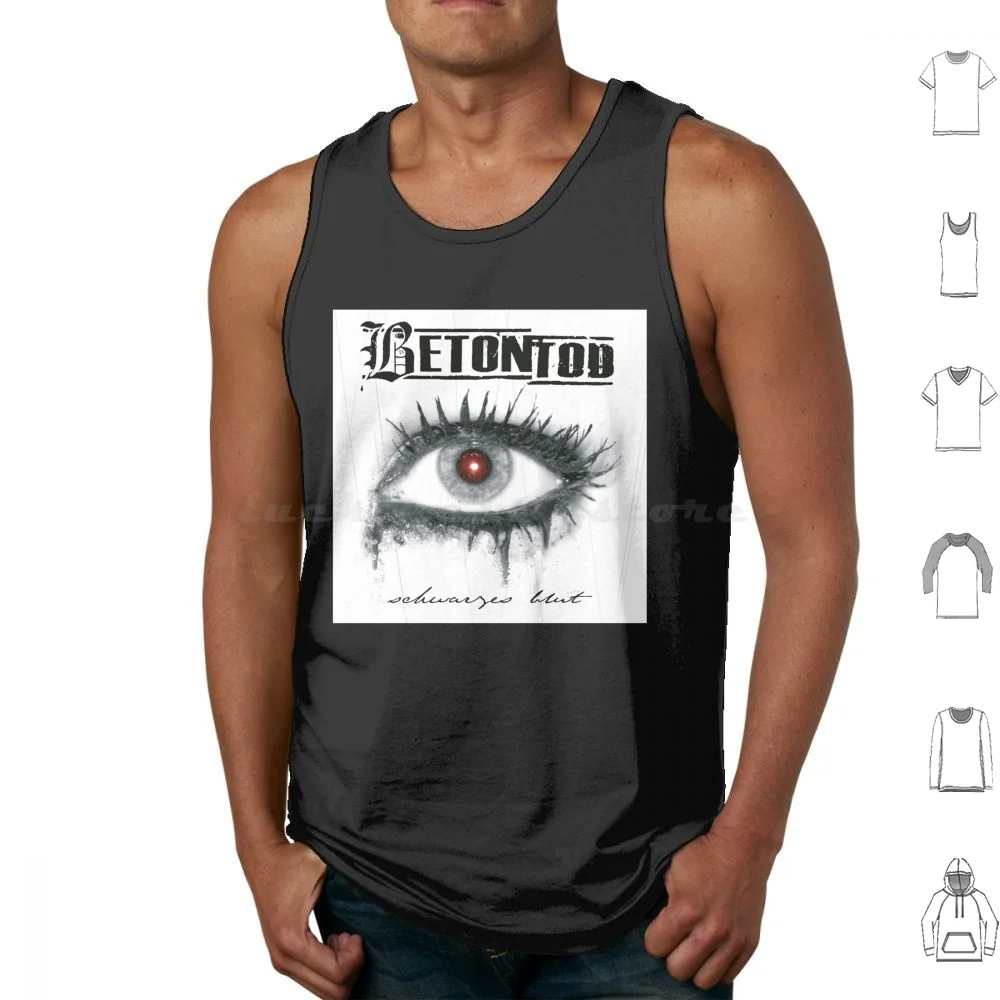 Betontod-Schwarzes Blut Album 2006 Tank Tops Print Cotton Betontod German Punkband Band